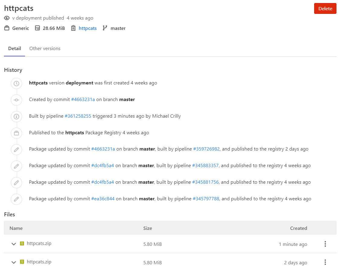 HTTP Cats Package Registry